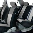thumbnail image 3 of FH Group Trendy Elegence Airbag Compatible and Split Bench Seat Covers, Full Set, Gray/Black, 3 of 4