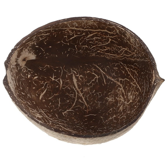 CATIEBYE Natural Coconut Shell Bowl Multi-Functional Serving Bowl for Home Coffee Snacks