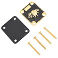 thumbnail image 1 of Plaque de Manche de Guitare Électrique, 4 Trous en Alliage de Zinc Protection Guitare Manche Conseil de Remplacement pour les Pièces de Guitare Basse de Style Telecaster, 1 of 8