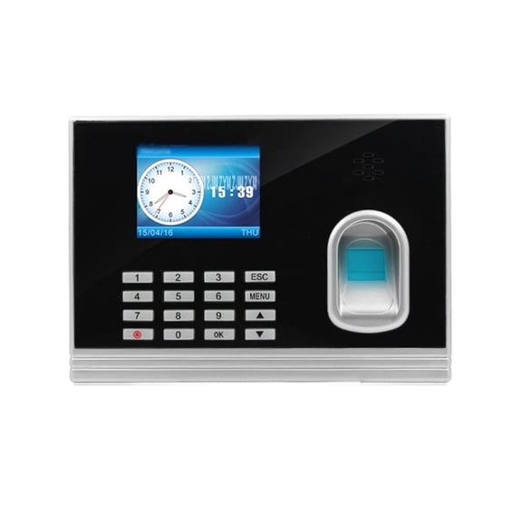 T-58 Biometric Fingerprint U Disk Time Clock Office Attendance Recorder Timing Employee Machine Reader 0.8 S Reaction Time 9V ,Versatile Punching Options