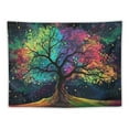 thumbnail image 5 of BCIIG Tree of Life Tapestry Black Light Tapestry Galaxy space Life Force Tapestry for Bedroom Glow in the dark Tapestry Wall Hanging, 5 of 6