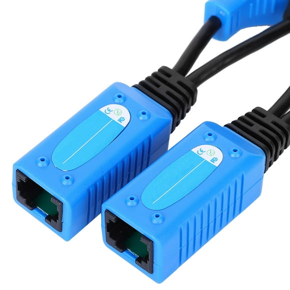 Poe Splitter, RJ45 Splitter Ethernet Cable 2Pcs Splitter RJ45 for Security IP Cameras NVR Surveillance System