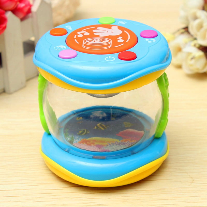 Numbers and Letters Flip Pages Toys for Toddlers 18+ Months Animals B/O Activity Center with Drum Sounds Mirror Spinning Wheels Infant Activity Center with 3 Musical Piano Keys Drum and More