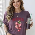 thumbnail image 5 of Comfort Colors® Mothers Day Shirt, Mama Cherry Bow T-Shirt, Cute Vintage Style Mom Tee, Mothers Day Gift, Gift For Her, 5 of 6