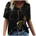 thumbnail image 1 of Blusa informal de manga corta con cuello redondo para mujer con estampado del día de San Valentín OAVQHLG3B Store  lin121212, 1 of 3