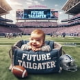 thumbnail image 2 of Future Tailgater Heads Up! Football Player Baby Bodysuit for Kansas City Fans, 2 of 2