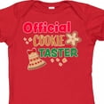 thumbnail image 4 of Inktastic Christmas Official Cookie Taster with Bell and Star Cookie Boys or Girls Baby Bodysuit, 4 of 5