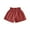 Red, variant on fatyb Summer Shorts for Girls Ruffle Elastic High Waist Cotton Linen Casual Shorts Lightweight Kids Shorts