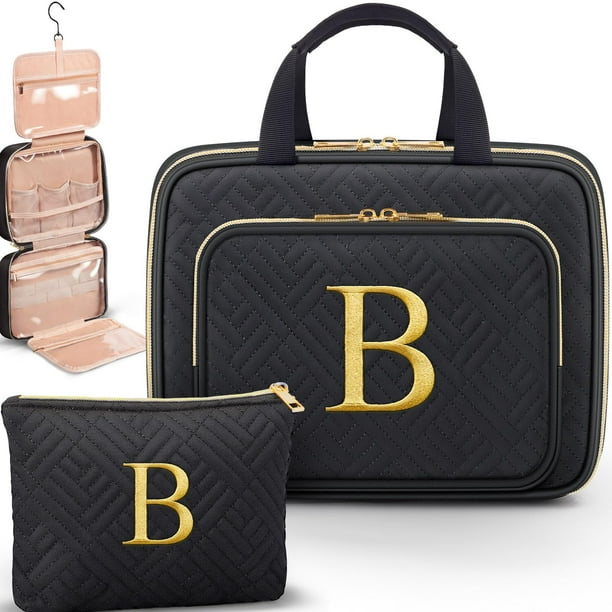 Set de neceser Cosmetic Case Partylamb con iniciales bordadas