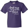 thumbnail image 3 of Inktastic Though She Be but Little She is Fierce Quote Shakespeare Youth T-Shirt, 3 of 5