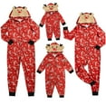 thumbnail image 1 of GRNSHTS Christmas Family Matching Jumpsuit Pajamas One-Piece Mom Dad Kids Baby Reindeer Hoodie Romper Jumpsuit Zipper Pjs, 1 of 9