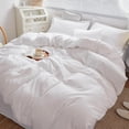 thumbnail image 4 of White Comforter Sets Queen Pure White Bedding Comforter Queen Size Quilts Blanket Ultra Soft Breathabe Solid Bedding Set for Women Men Adults Teens, 4 of 6
