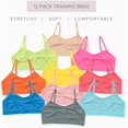 thumbnail image 6 of Alyce Ives Intimates Girls Cami Cotton Training Bras, Solid Prints 2, XL, 10 Pack, 6 of 6