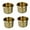 Goldenx4pcs, variant on ABCISI 2pcs Copper Cup Holders for Storage, Stainless Steel with Brass Plating, Universal Drink Holders Fit Rvs Boats Cars and Trucks, 4.01 X 4.01 X 4.33 Inch, Gold