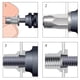 thumbnail image 2 of Juego de tuercas de remache de 100 piezas M3 / 4/5/6/8/10/12 Plano de acero inoxidable chapado en zinc, 2 of 8