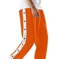 thumbnail image 5 of Mens Sports Trousers Joggers Casual Tear Away Pants Loose Fit Basketball Pants High Split Snap Button Jogging Tracksuits Pants, 5 of 10