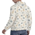 thumbnail image 6 of Naloa African Animals Men's Casual Hooded Collar Drawstring Hoodies Pullover Sweatshirts Casual Long Sleeve Shirts-Small, 6 of 7