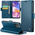 thumbnail image 1 of WWS-Cover for Samsung Galaxy A23 Wallet Case with Card Holder, Kickstand RFID Blocking Magnetic Closure Shockproof Protective PU Leather Case for Samsung A23 Flip Wallet - Blue, 1 of 4