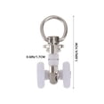 thumbnail image 4 of 10pcs Curtain Track Pulleys for Hanging Rail Gliders Sliding Rollers, 4 of 6