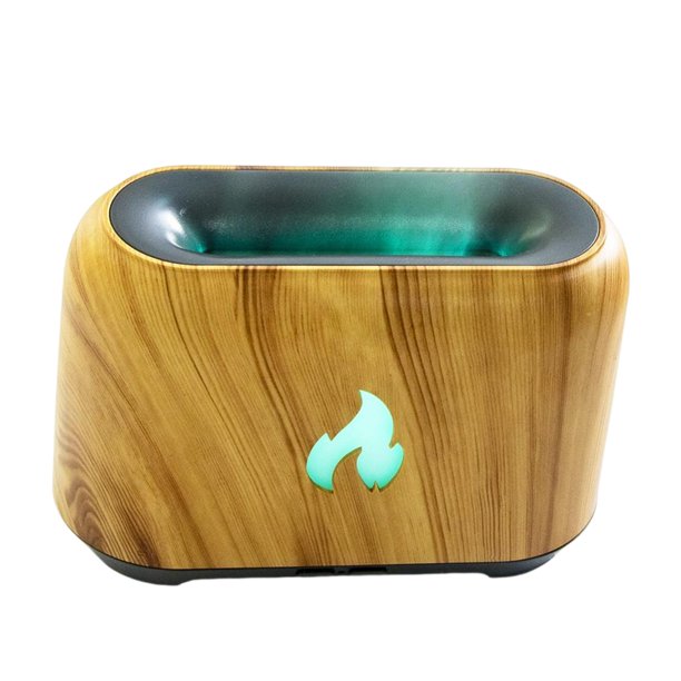 Difusor de aceites esenciales aromáticos con función de temporizador, recargable para dormitorio y gimnasio. Color de la madera