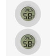 thumbnail image 1 of Meichoon 2-Pack Mini Fridge Freezer Thermometer,Hygrometer for Cigar Humidor,Electronic Thermometer Hygrometer,Indoor Household Embedded Thermometer,Temperature Humidity Gauge Detector,Q-UD01 White, 1 of 6