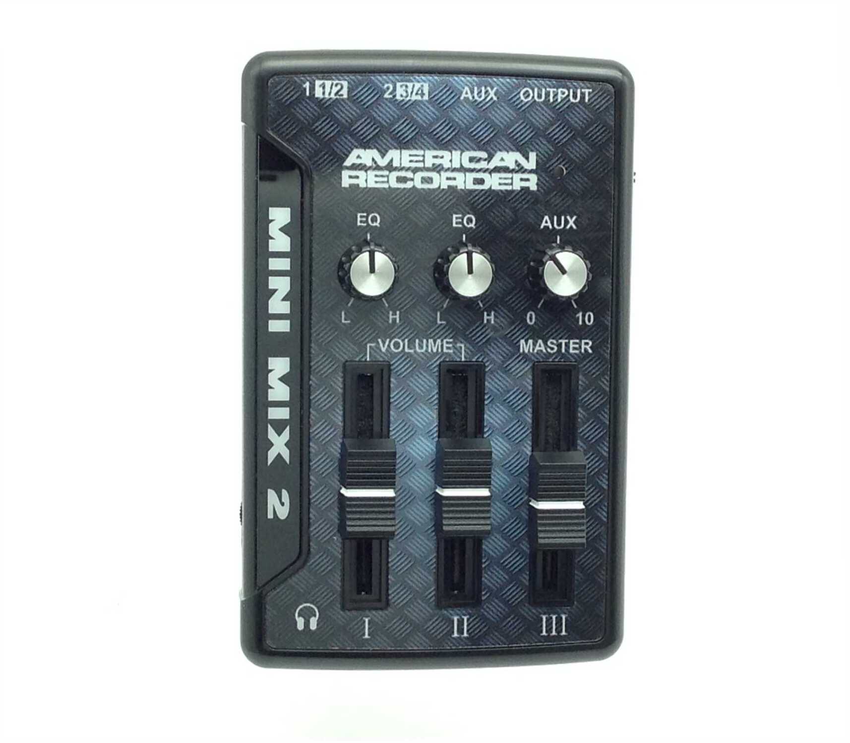 AMERICAN RECORDER Audio Mixer with USB Interface + Bluetooth Wireless Adapter