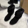 thumbnail image 6 of POROPL Womens Boots Ankle Chunky Fleece Shoes,Boots for Saving Size 5.5, 6 of 6