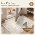 thumbnail image 5 of KUETH 9X12 Vintage Area Rugs Machine Washable Rugs for Living Room, Non Slip Flat Pile Rug with Rubber Backing, Boho Rug for Entryway Bedroom Dining Room Home Office, 5 of 10