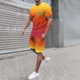 thumbnail image 2 of Playeras De Algodón Para Hombre, Camiseta Holgada Con Estampado De Letras De Ciudad Para Hombre, Conjunto De Ropa Deportiva De Verano, Ropa Deportiva Informal, 2 of 4