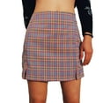 thumbnail image 2 of Blotona Women Plaid Skirts High Waist A-Line Mini Bodycon Uniform Zipper Skirt, 2 of 4