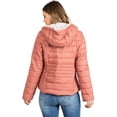 thumbnail image 3 of Love Tree Women's Juniors Reversible Teddy Bear Puffer Jacket (Medium, Clay), 3 of 6