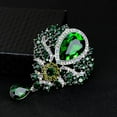 thumbnail image 3 of European And American Luxury Banquet Jewelry Fashion Diamond Water Drop Brooch, 3 of 9