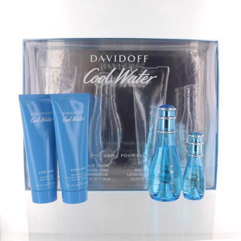 Davidoff Cool Water Woman Perfume Gift Set - 4pc Eau de Toilette