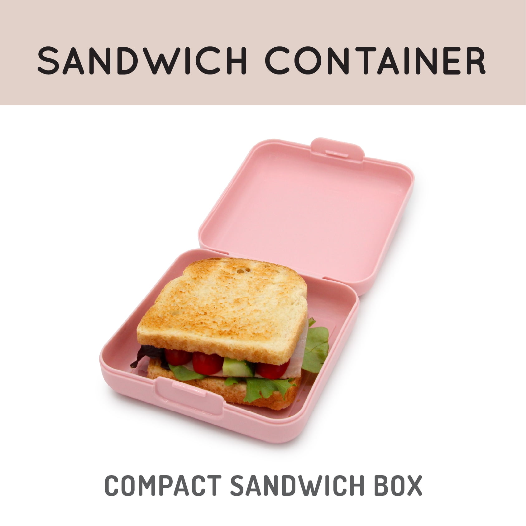 Melii Contenant à sandwich rose