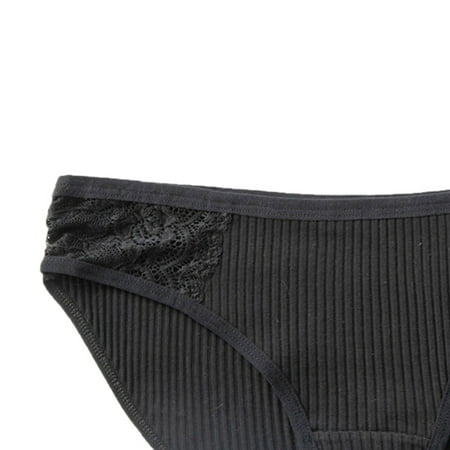 

CAICJ98 Lingerie For Women Women s High Waisted Cotton Underwear Ladies Soft Full Briefs Panties Multipack Black L
