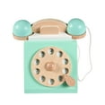 thumbnail image 4 of QTOCIO Phone Classic Wooden Realistic Vintage Funny Pretend Play Interactive Learning Old Phone For Kids, 4 of 4