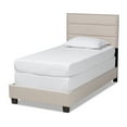 thumbnail image 2 of Baxton Studio Ansa Modern and Contemporary Beige Fabric Upholstered Twin Size Bed, 2 of 8