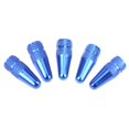 thumbnail image 1 of EIGTHTAIL 5pcs Bicycle Presta High Aluminium Pressure Valve Caps Dust Covers (Gold), 1 of 7