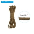 thumbnail image 2 of Uxcell 5.5 Yards x 3mm Faux Suede Leather Cord String for Bracelet Necklace Beading, Dark Khaki, 2 of 6
