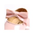 thumbnail image 4 of Baby Girl Casual PU Shoes Bowknot Design Anti-Slip Casual Sneakers Toddler Soft Soled Princess Walking Shoes 0-18M, 4 of 8