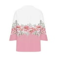 thumbnail image 5 of Sakmal Casual Coats for Women Plus Size Lightweight Pink Long Sleeve Sleeve Cardigan Floral Loose Fit Flowy Jackets for Girls, 5 of 5