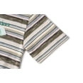 thumbnail image 6 of NIPAXO Boys Outfits Set Elastic Waistband Cotton Blend Knit Striped Crewneck Tent Graphic T-Shirt Shorts Set for Toddler Little Boys Age 4-5 Years Green, 6 of 14