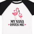 thumbnail image 4 of Inktastic Nana Loves Me Girl Flamingo Girls Toddler T-Shirt, 4 of 5