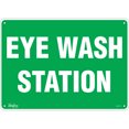 thumbnail image 1 of Eye Wash Station Sign, 10" x 14", Plastic, English, 1 of 1