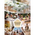 thumbnail image 5 of Spring Botanical Table Cloth, Waterproof Tablecloth for Square Tables, Green Olive Berry Branches Leaves Fruit Reusable Washable Fabric Table Cover for Restaurant Kitchen Dining Tables 60"x60", 5 of 9
