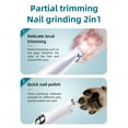 thumbnail image 2 of 2 in 1 New Dog LED  Claw Trimmer Light Fully Waterproof Pet Hair Trimmer LED Display Dog cat pet Nail Grinders, 2 of 6