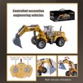 thumbnail image 6 of Remote Control Construction Vehicle with LED Lights 4-Channel Engineering Toy Car Excavator Digging Unloading 360 Rotation Outdoor Play for 4+ Years, 6 of 8