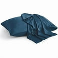 thumbnail image 1 of Chenchen Standard Pillow Cases Set of 2, Rayon Derived from Bamboo, Cooling Pillow Cases for Hot Sleepers & Night Sweats, Breathable Silky Soft Envelope Pillowcases(Navy Blue, 20"x26"), 1 of 1