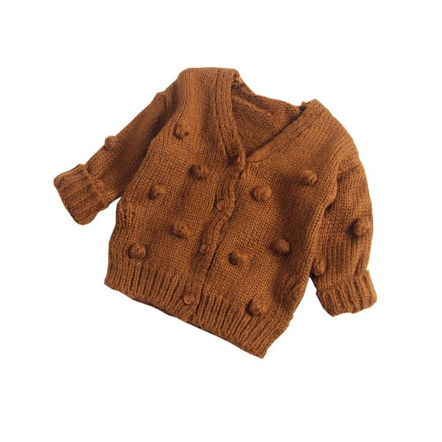 RONGW Newborn Baby Girl Boy Knit Sweater Toddler Long Sleeve Warm Pullover Blouse Infant Baby Fall Winter Clothes