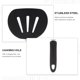 thumbnail image 5 of GOOHOCHY Espátula antiadherente de acero inoxidable para cocina, ideal para el hogar, restaurante y hotel (negro y plateado)., 5 of 8